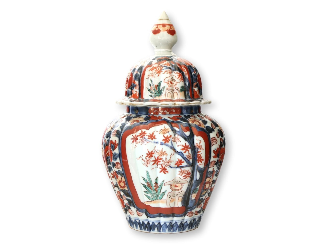Antique Japanese Imari Porcelain Urn