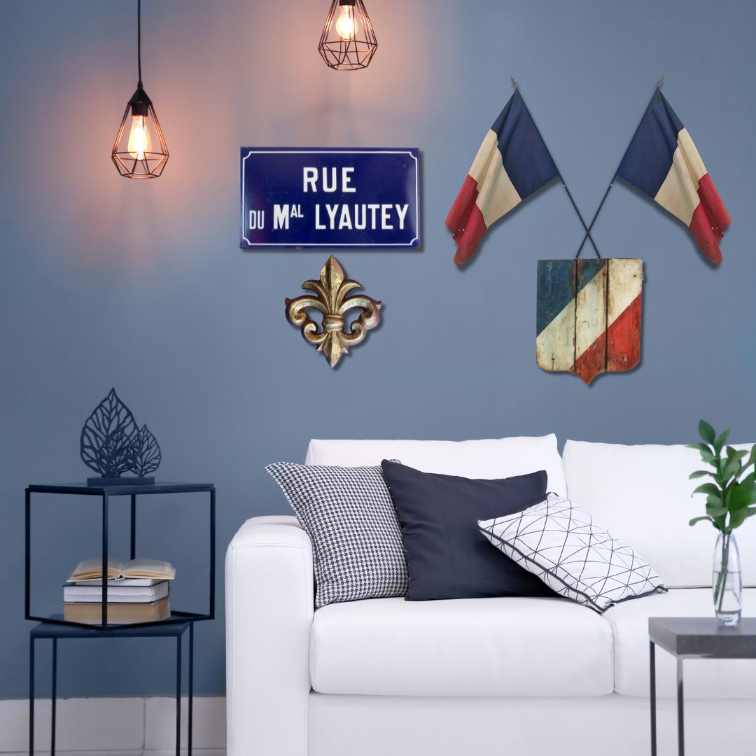 French 'Rue du Mal Lyautey' Street Sign