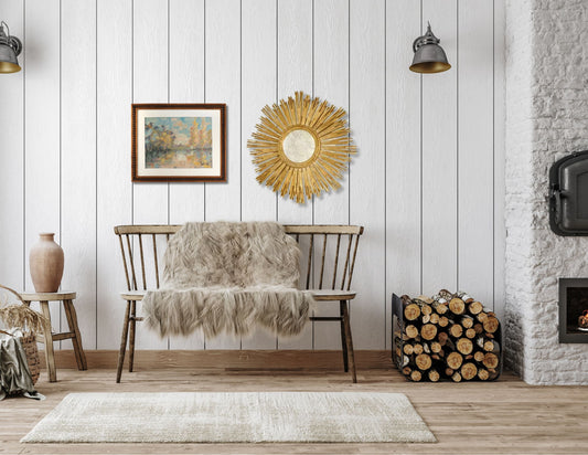 French Farmhouse Landscape Oil Painting