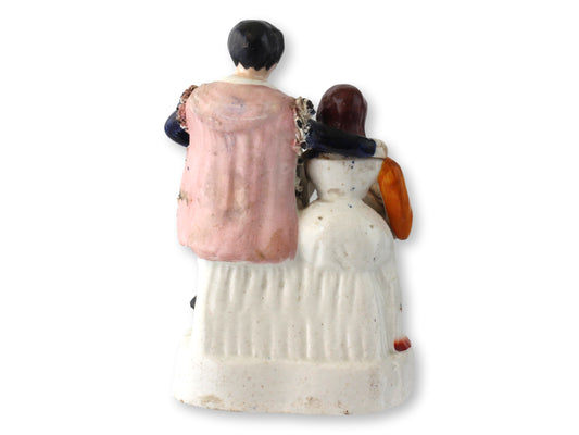 Antique English Staffordshire Musicians Figurine