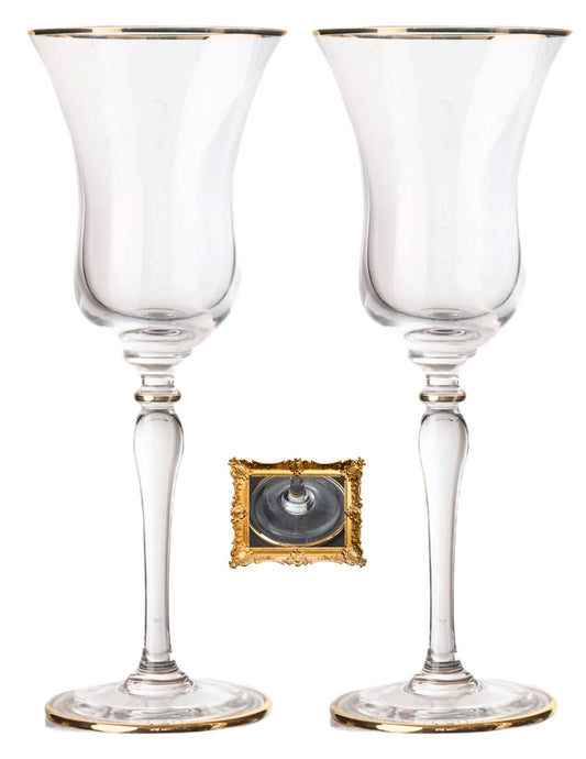 Christian Dior Triomphe Wine Glasses, a Pair