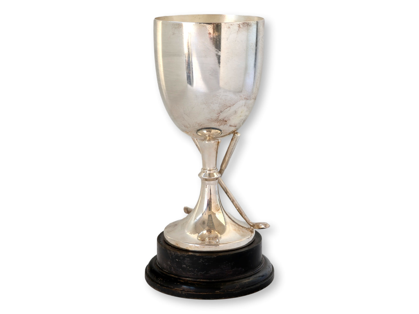 Vintage English Silver-Plate Golf Trophy