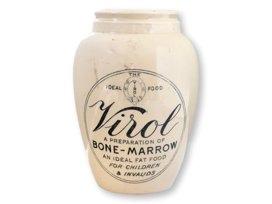 Large English Pharmacy Bone-Marrow Pot
