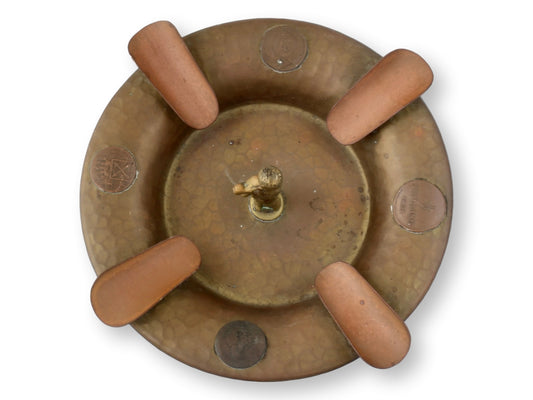 Antique Bronze Cherub Ashtray