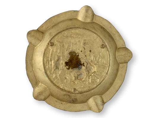 Vintage French Brass Still Life Ashtray
