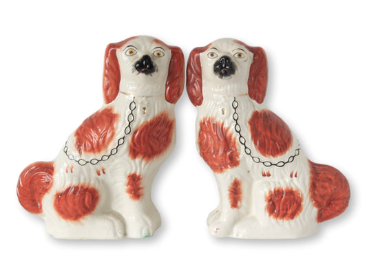 Rare Oversized English Staffordshire King Charles Spaniel Dogs