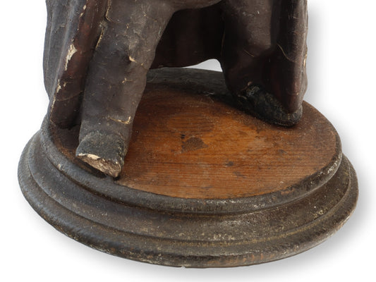 Folk Art Papier-Mâché Dickens Figure