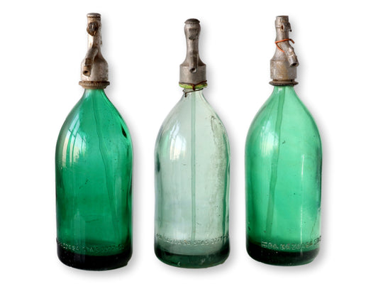 Vintage Club Soda Seltzer Bottles