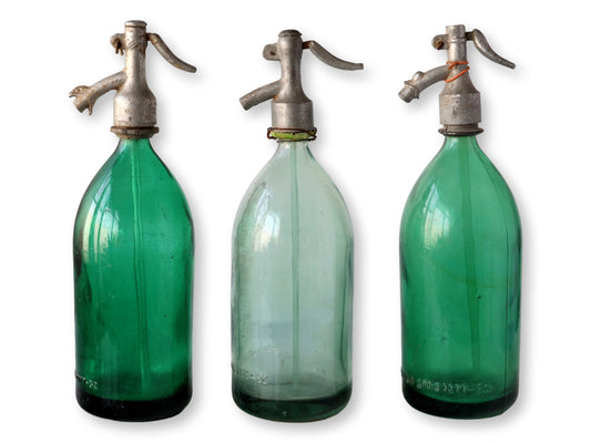 Vintage Club Soda Seltzer Bottles