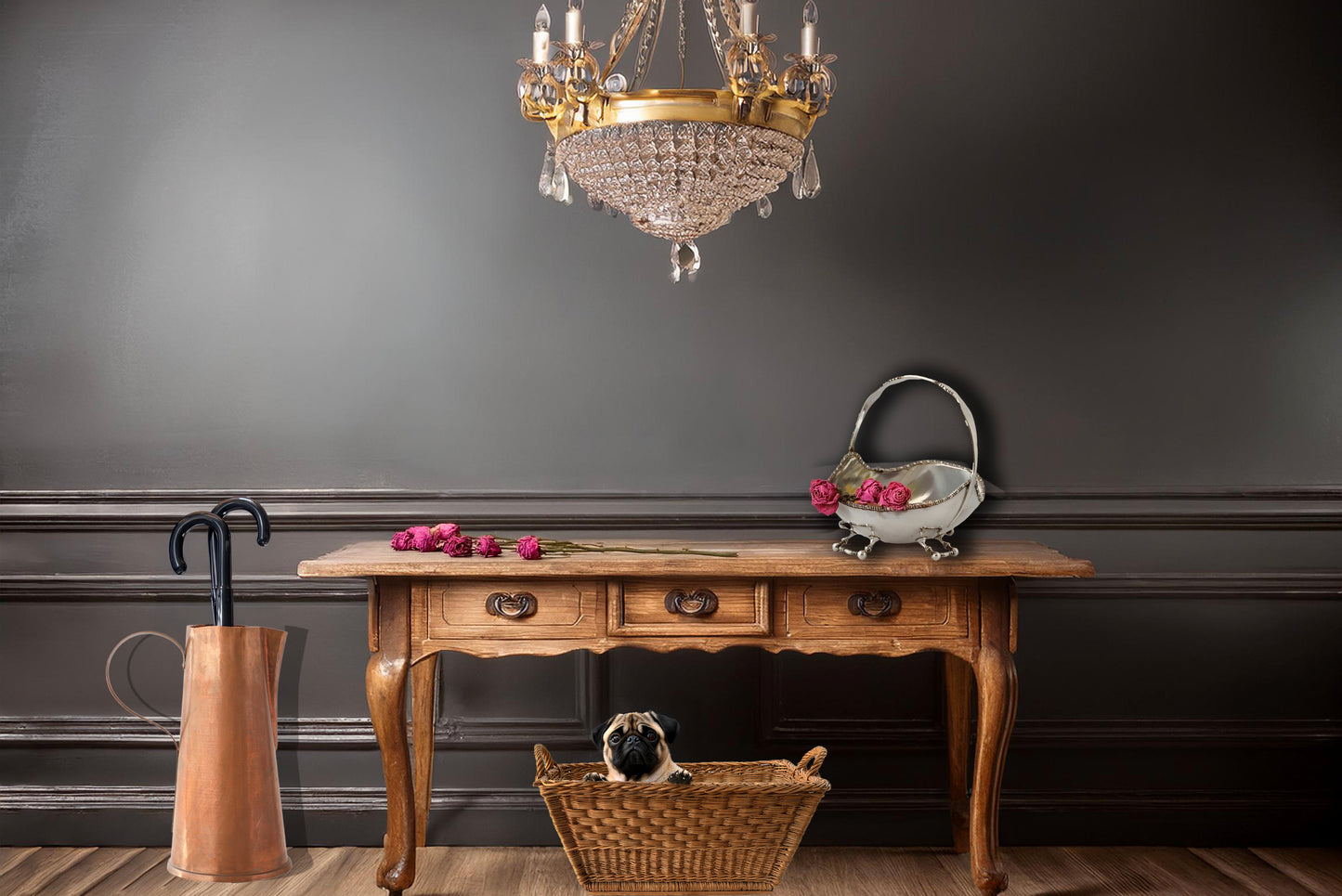 Large Copper Cane/Umbrella Stand