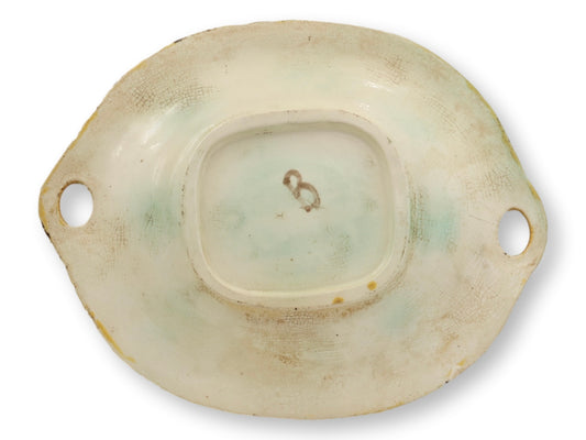 English Majolica Bread Serving Plate