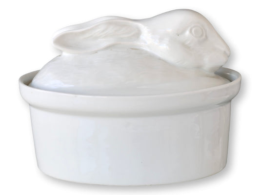 French Porcelain Rabbit Tureen