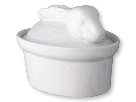 French Porcelain Rabbit Tureen