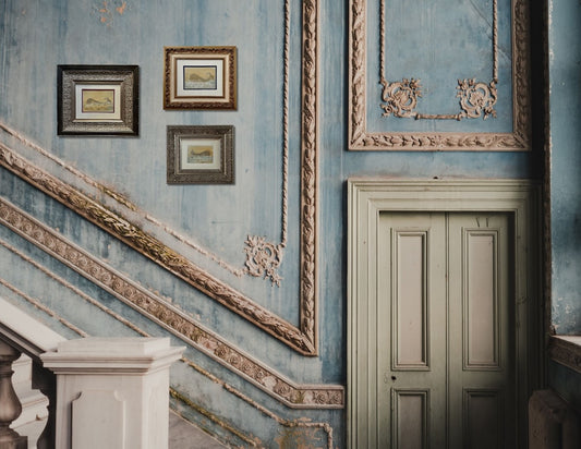 Vintage Folk Art Watercolor of a Whale