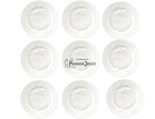 10.75" Limoges for Maison Perrier-Jouët Champagne Dinner Plates