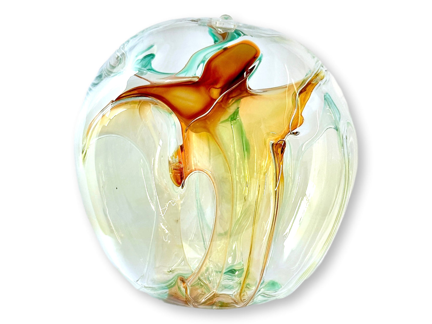 1996 Signed Peter Bramhall 10" Glass Orb