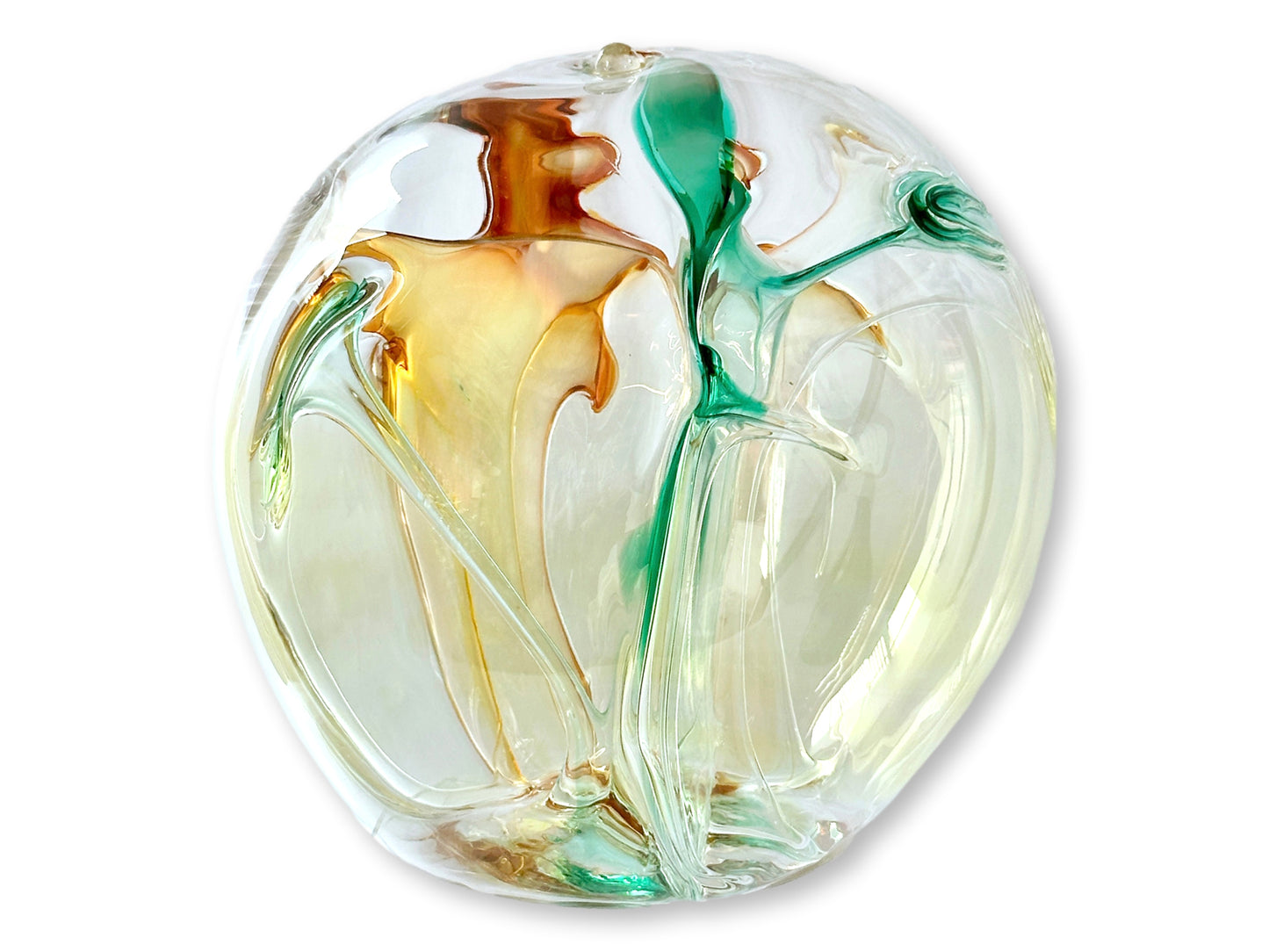 1996 Signed Peter Bramhall 10" Glass Orb