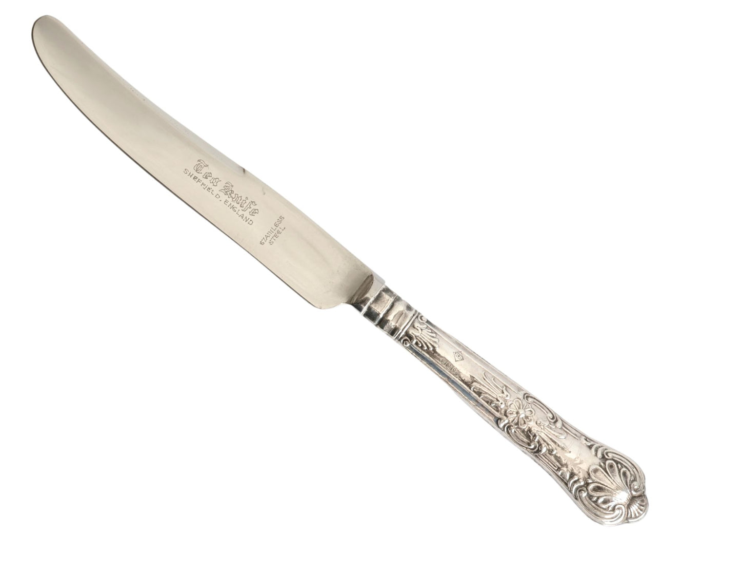 Set of 6 Vintage English Sterling Pastry Knives
