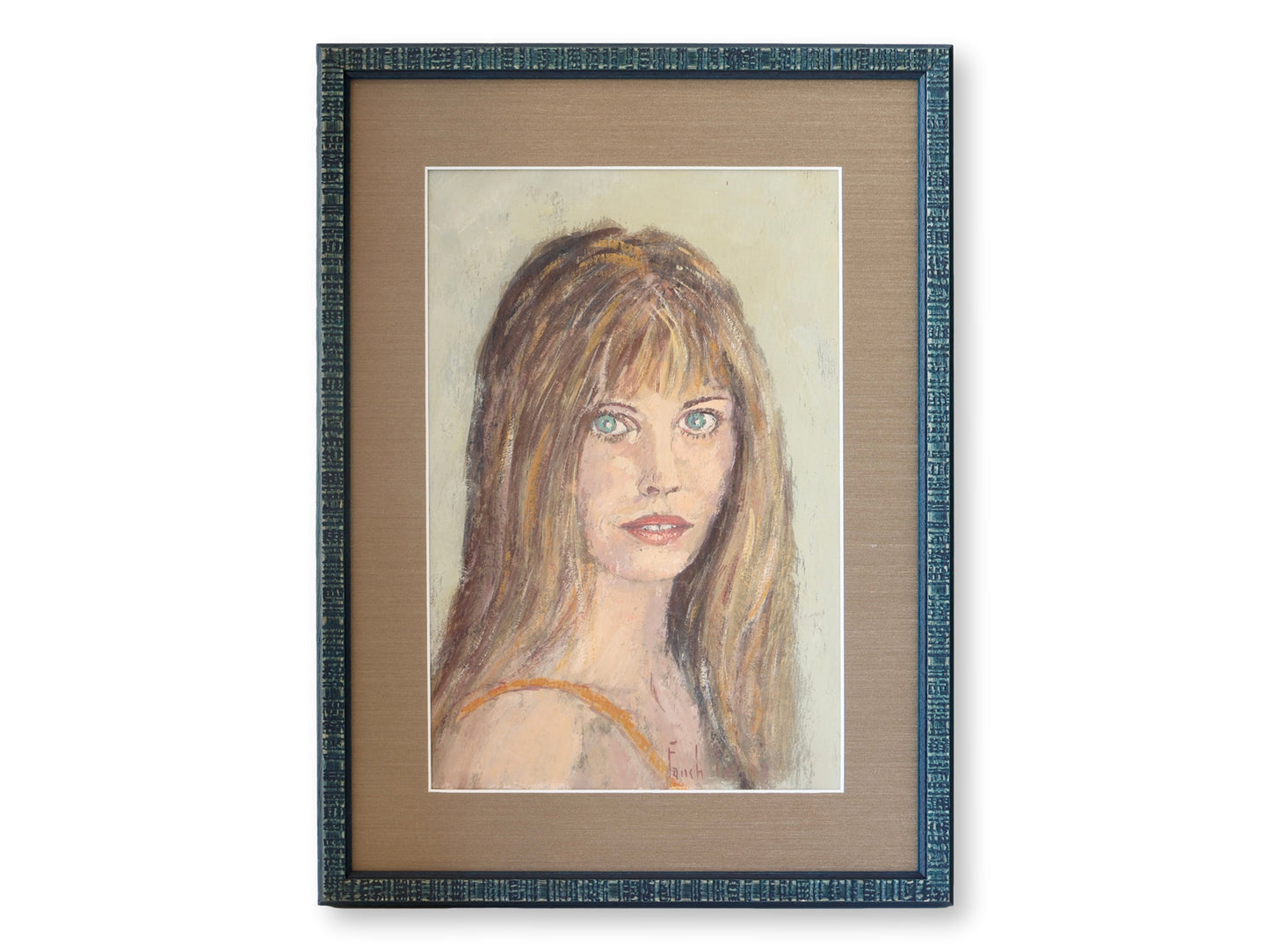 Vintage French Portrait of a Young Woman