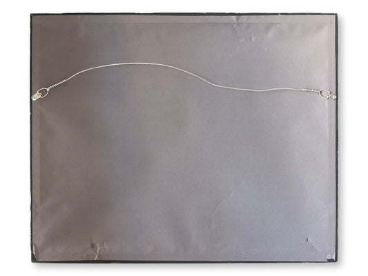 Vintage French Canal Scene Painting