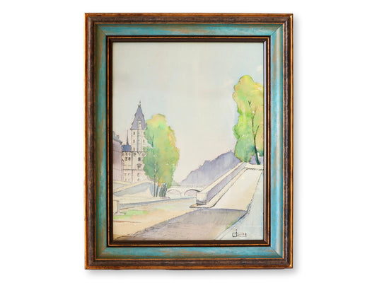 Vintage French Still Life Watercolor