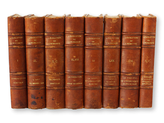 1920 French Evolution of Humanity Books