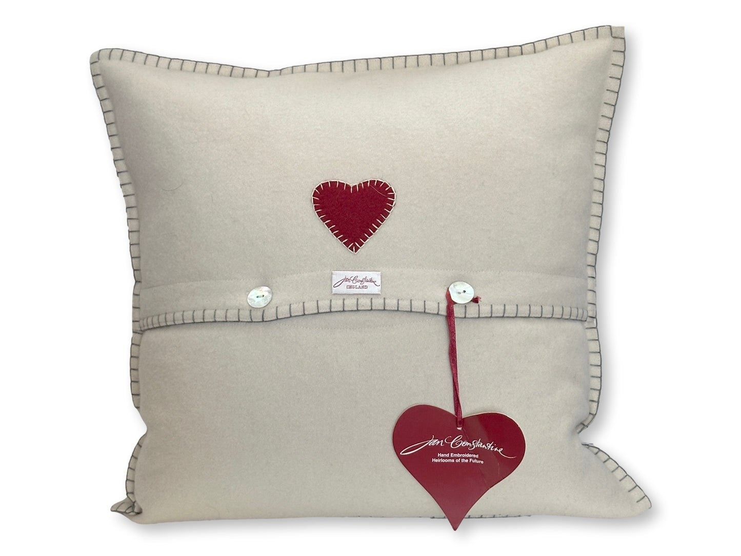 Jan Constantine Commemorative Royal Crown Wool Pillow