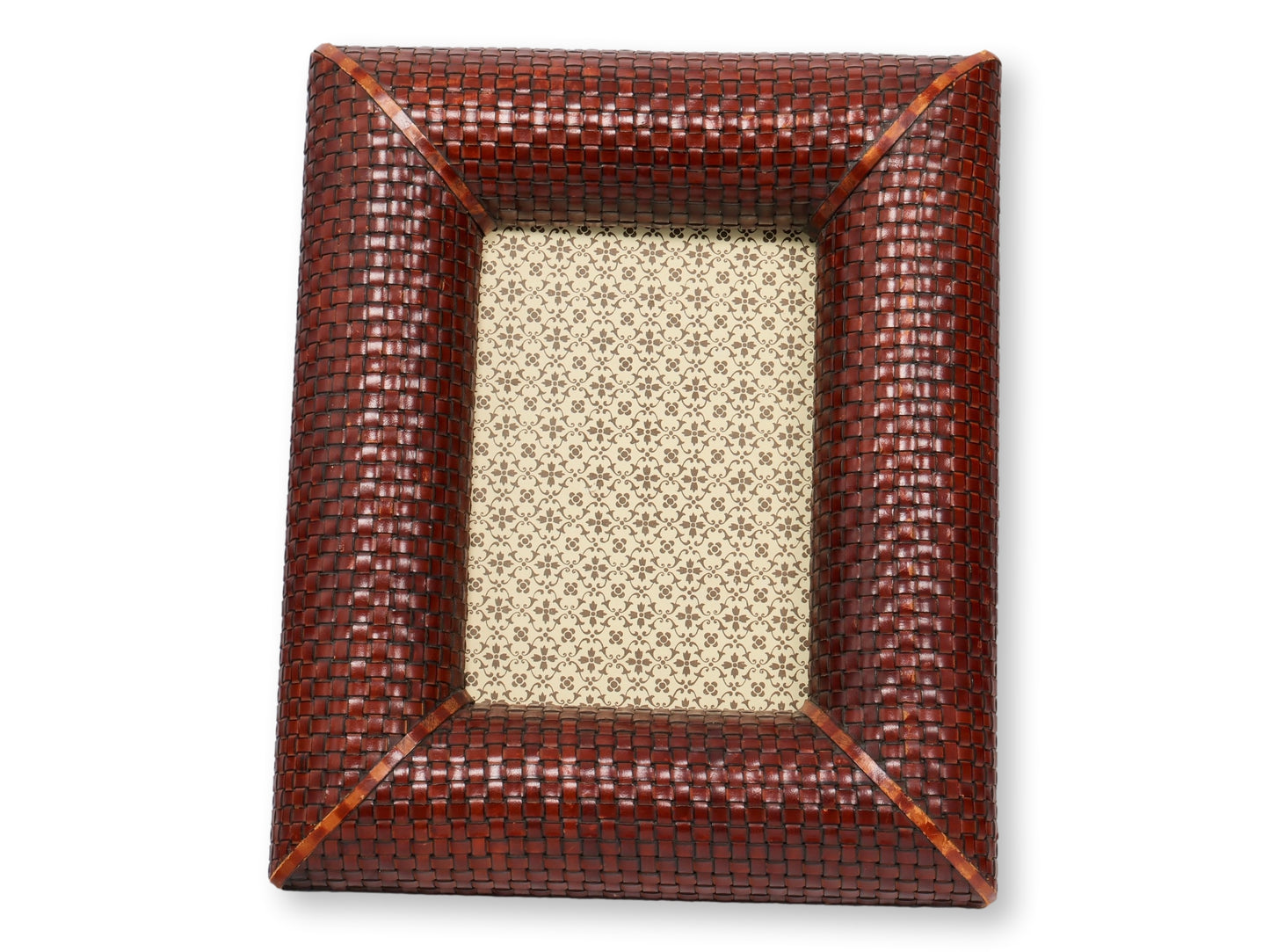 Italian Woven Leather Photo Frame