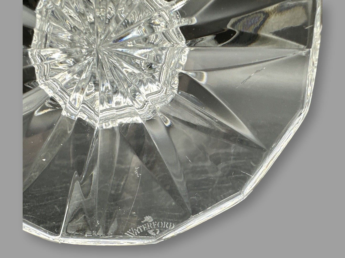 Vintage Waterford 8" Prentiss Cut Crystal Candlesticks