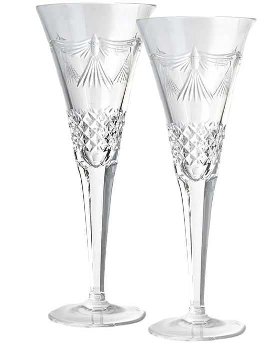 Waterford Millennium 'Peace' Champagne Flutes
