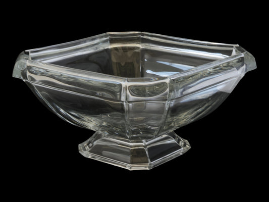 Midcentury Art Deco French Crystal Bowl