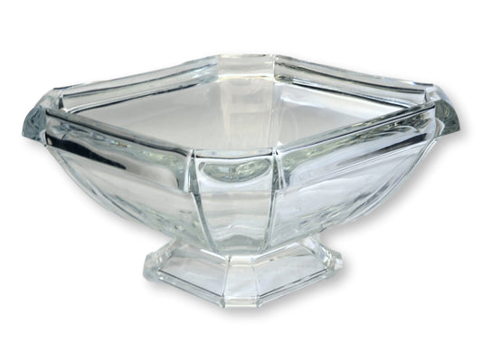Midcentury Art Deco French Crystal Bowl