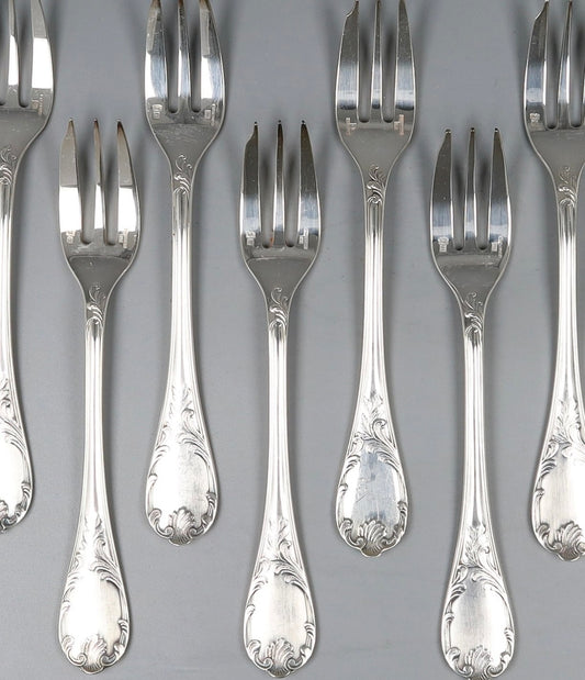 French Christofle Marly Dessert Set