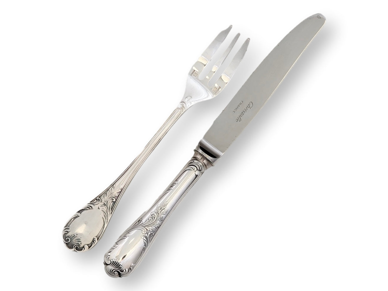 French Christofle Marly Dessert Set