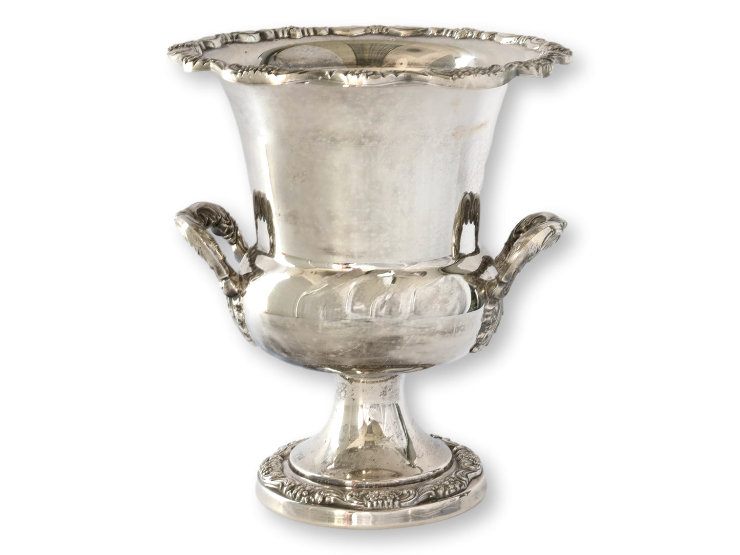 Midcentury Fancy Silver-Plate Champagne Bucket