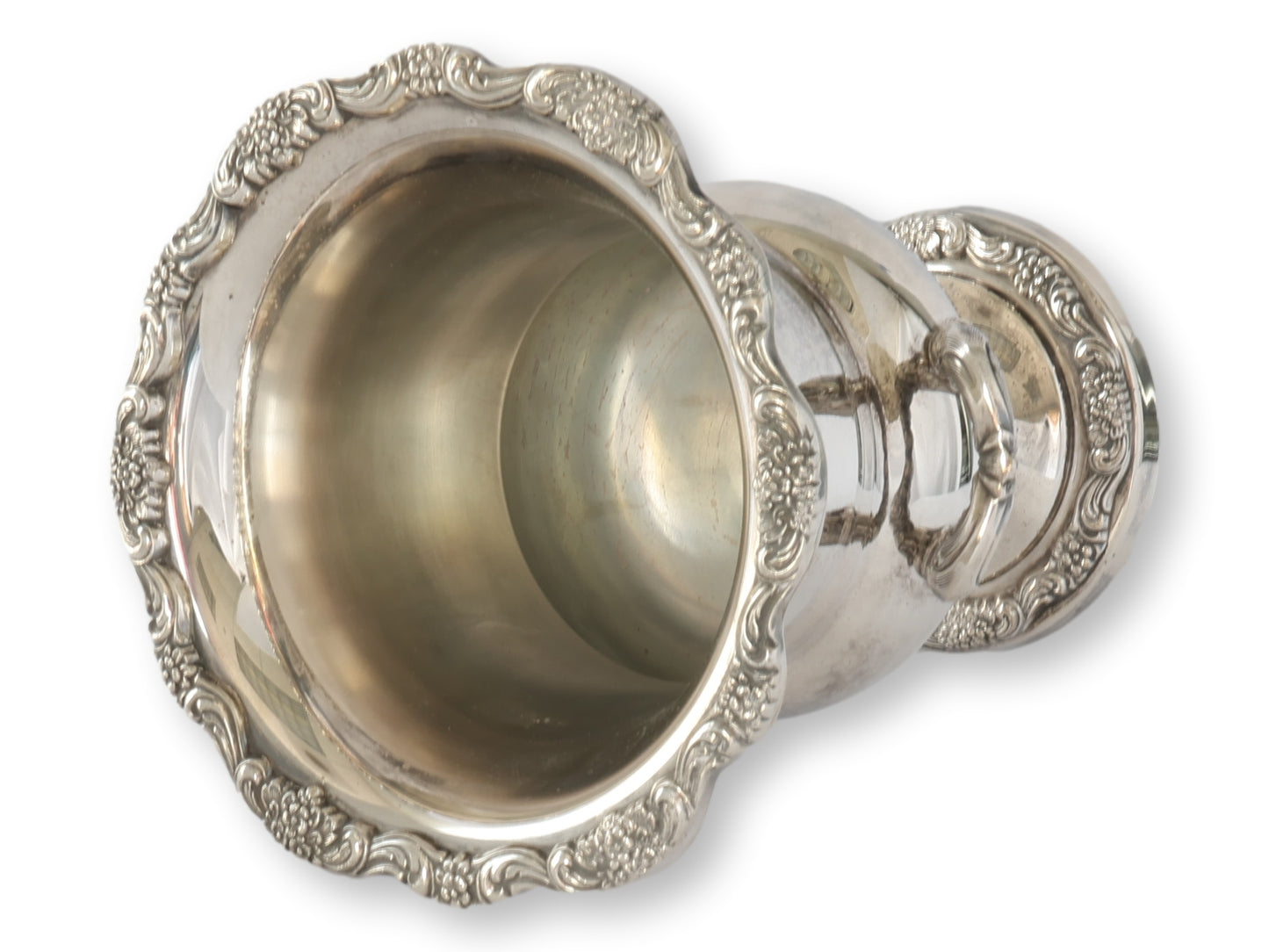 Midcentury Fancy Silver-Plate Champagne Bucket