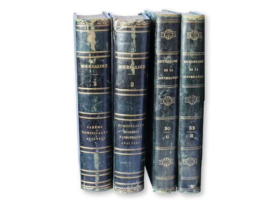 Mid-19th Century French Leather-Bound Library Set