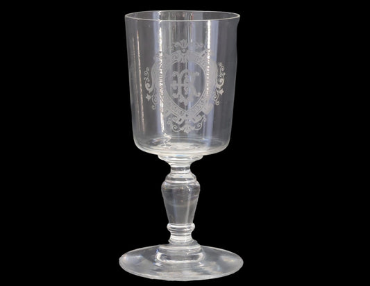 Antique French "B" Stemware, s/8