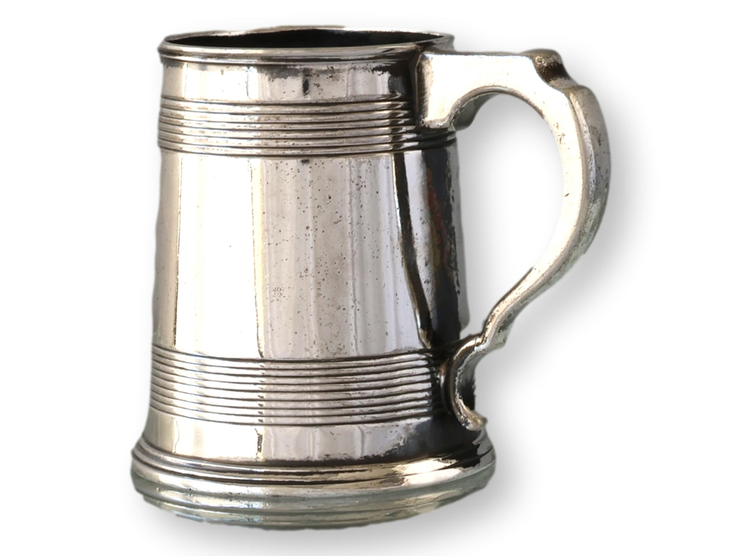Antique Elkington Silver-Plate Half Pint Ale Mug w/Logo