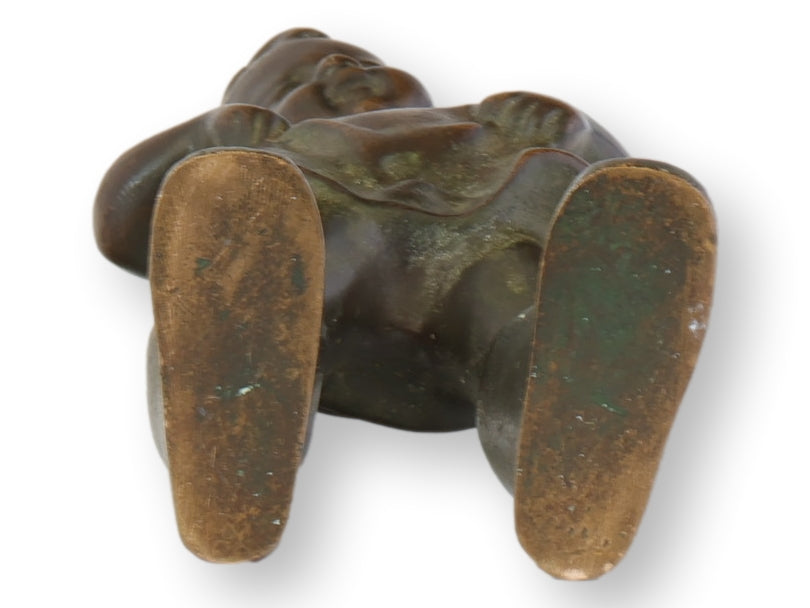 19th-C. Danish Bronze Sculpture of Child