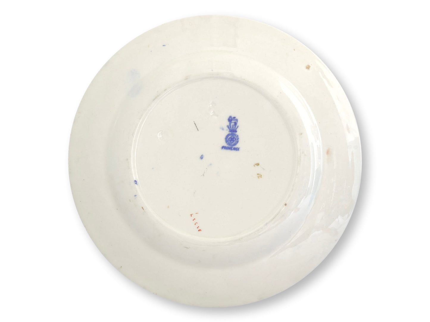Flow Blue Provence Lions British Royal Crest Plate