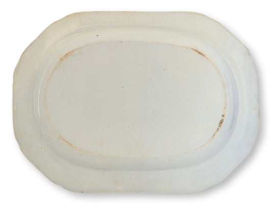 Rare C.1820s English Ridgway Cowman Transferware 14.5" Meat Platter