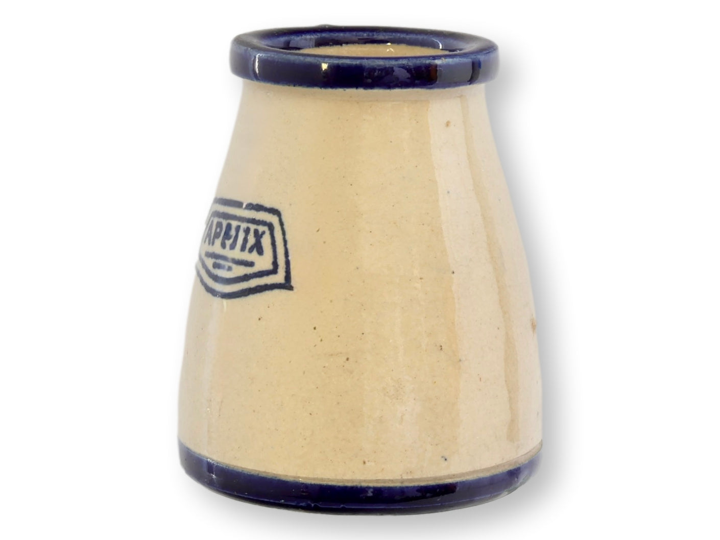 Vintage French Stoneware APETIX Mustard Jar