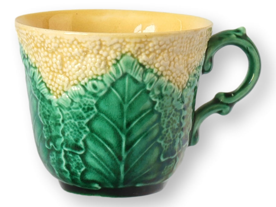 Antique Wedgwood Majolica Sunflower Cup
