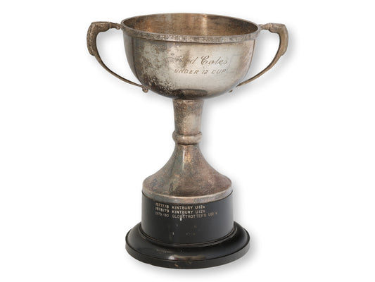 1970s English Silver Plate Sports Trophy