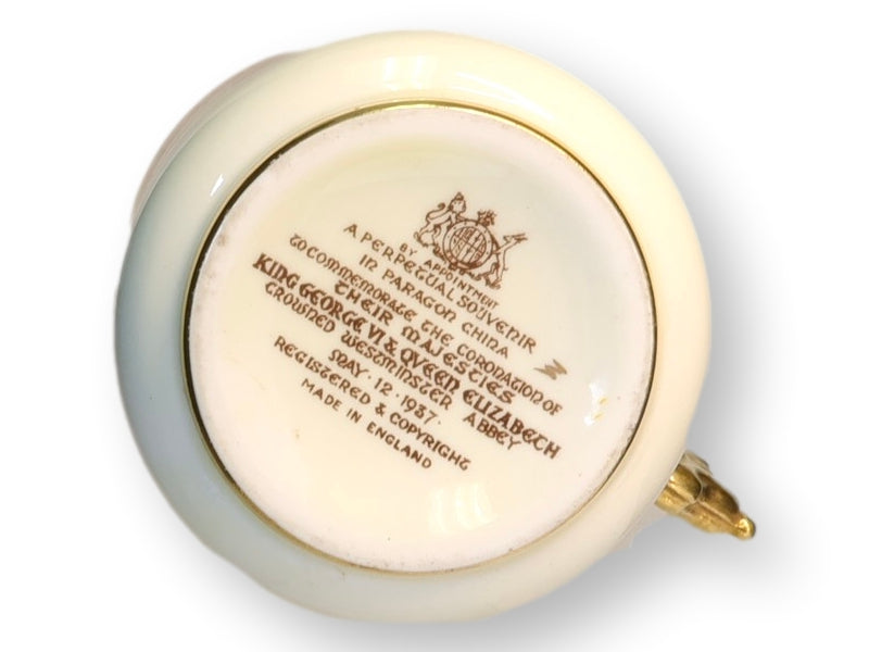 1937 King George VI Coronation Mug with Gilt Lion Handle