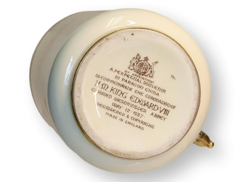 1937 George VI Coronation Mug w/ Gilded Lion