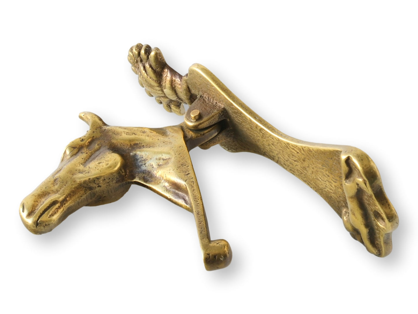 Antique English Brass Horse Doorknocker