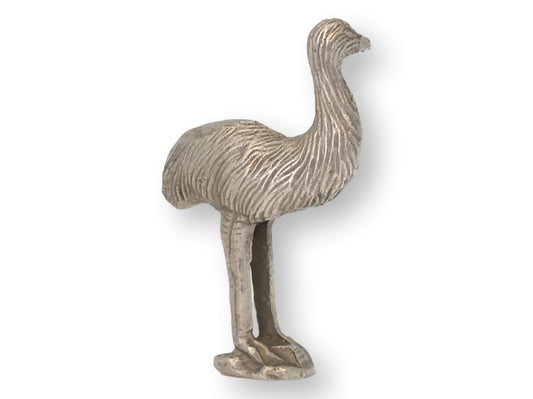 Silver Plated Ostrich / Emu Tobacco Pipe Tamper