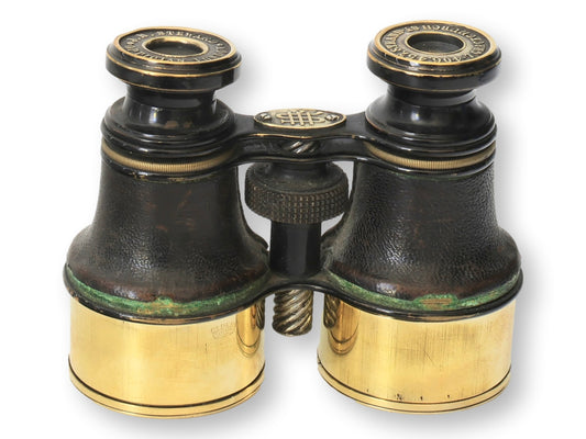 Antique English Brass Field Glasses